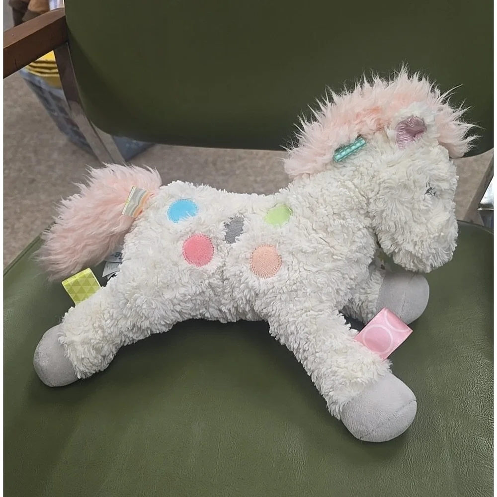 Mary Meyer Taggies Painted White Pony Sensory Soft Plush Stuffed Animal‎ Toy